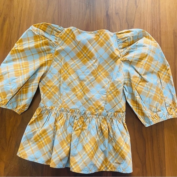 Free People NWT RAHI Puff Sleeve Blouse - Picture 4 of 8